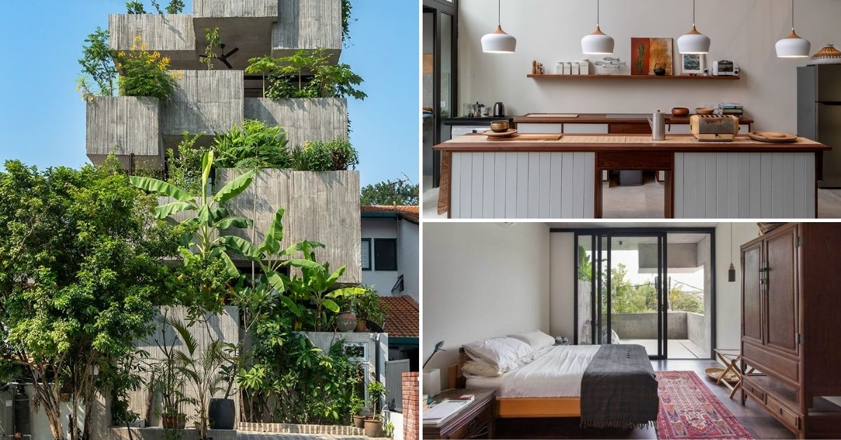 Unique Tropical Urban House Is Filled With Edible Plants For