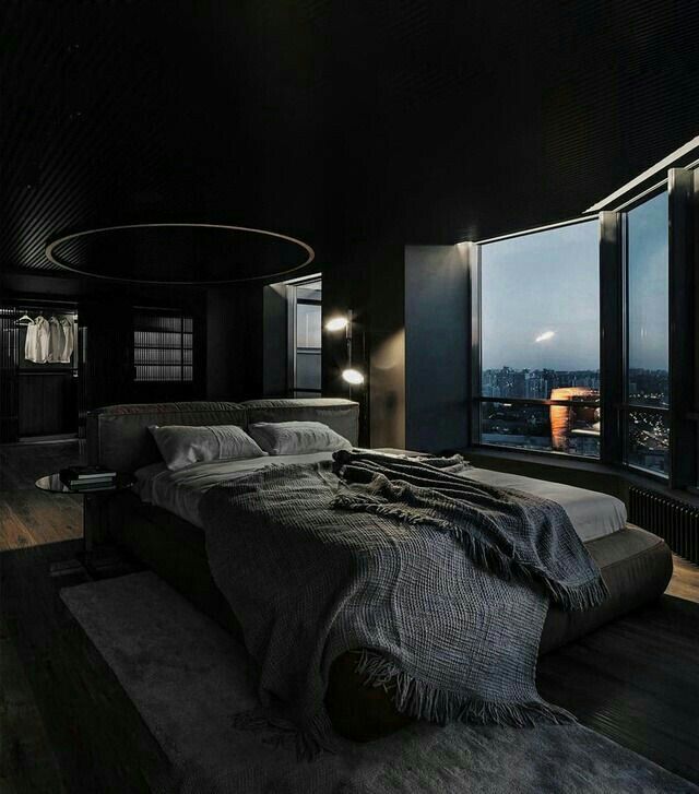 Modern Black Bedroom