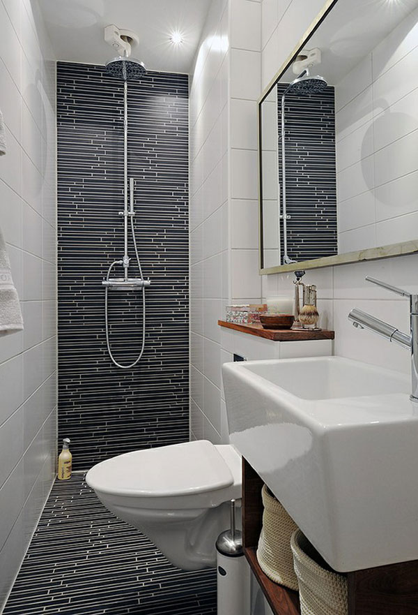 Black Tile Bathroom Ideas Wall Mirror Stunning Small Bathroom Design
