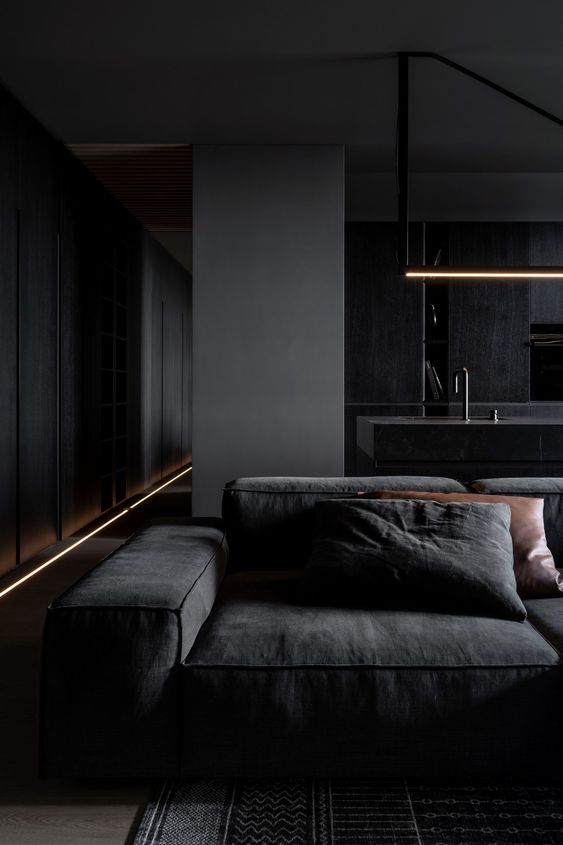 Modern Black Sofa