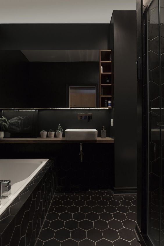 Black Bathroom Design