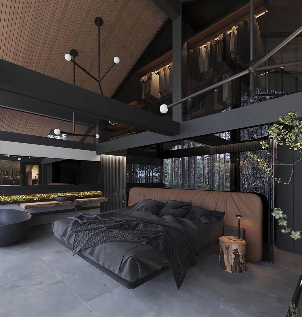 Black Bedroom Design