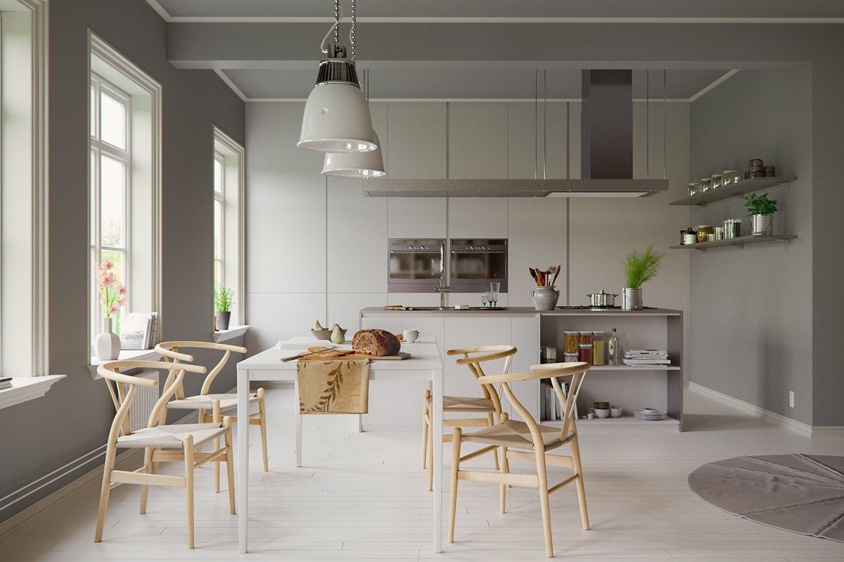grayscale-scandinavian-dining-room